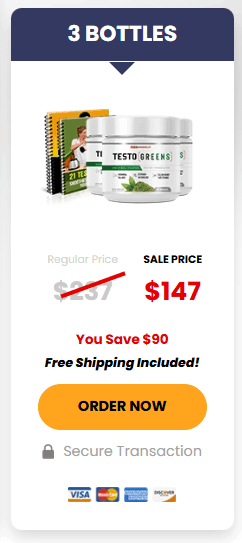 Order TestoGreens 3 bottles